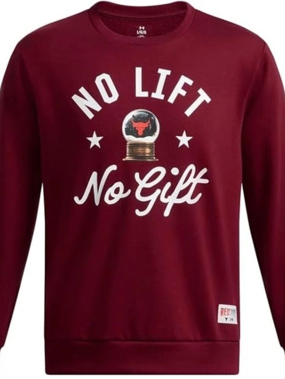 Under Armour Men Medium Rock No Lift Cardinal Red Sweatshirt NWT